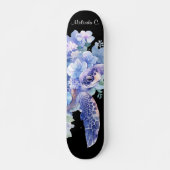  Meisje Bloemen Zee Schildpad Deck Skateboard (Voorkant)