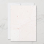 Meisje Boho Teddy Bear Roze Baby shower Kaart (Achterkant)