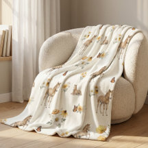 Meisje Boho Wilde Bloem Paard en Vlinder Patroon