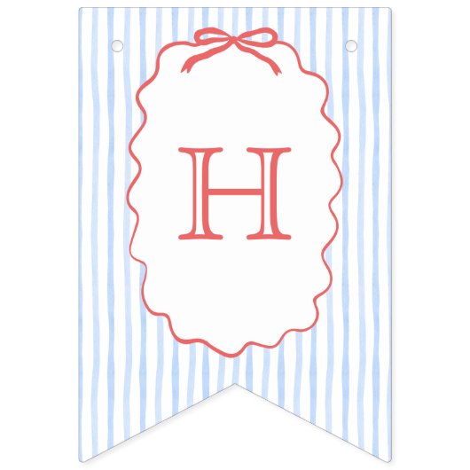 Meisje Bow 4th of July Verjaardag Banner (Tweede vlag)