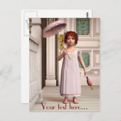 meisje briefkaart (Voorkant / Achterkant)