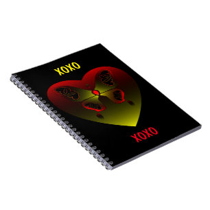 Meisje Butterfly Love Heart Notitieboek