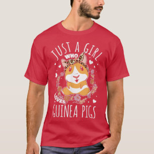 Meisje Cavia Vrouw Houdt van Cavia T-shirt
