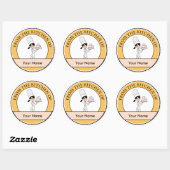 Meisje Chef Print Ronde Sticker (Vel)