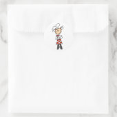 Meisje Chef Stick Figuur Stickers (Tas)