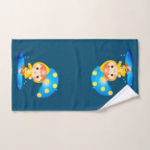 Meisje dansen onder de regen bad handdoek (Handdoek)