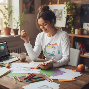 Meisje Dansende Illustratie Vrouwen Lange-Sleeve T-shirt