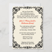 meisje dat een pompoen Halloween draagt Kaart (Achterkant)