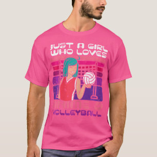 Meisje dat houdt van anime volleybalspeler Otaku G T-shirt