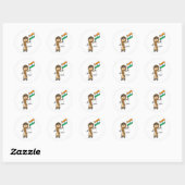 Meisje dat ik rijd ronde sticker (Vel)