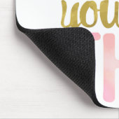 Meisje dat je helemaal dit ontwerp hebt muismat (Hoek)