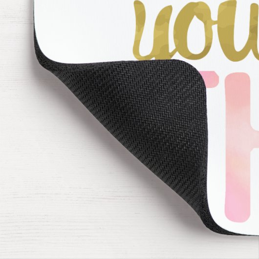 Meisje dat je helemaal dit ontwerp hebt muismat (Hoek)