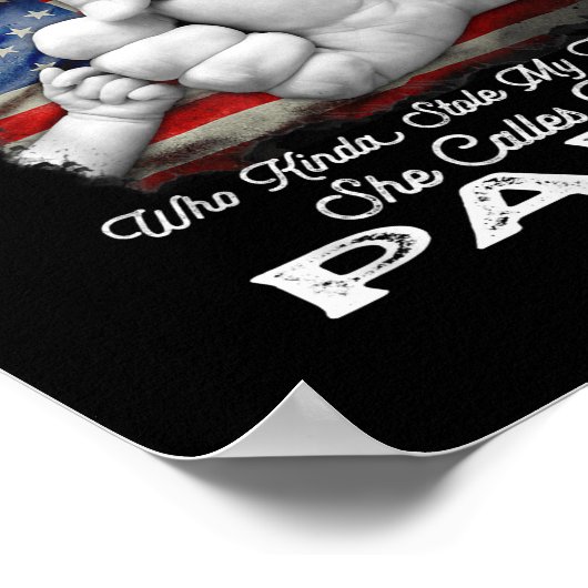 Meisje dat mijn hart stoelt, noemt ze me Papa Poster (Hoek)