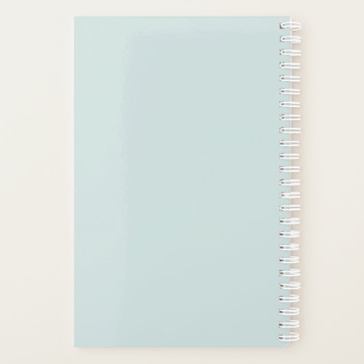 Meisje dat op een tapmolen draait planner (Achterkant)