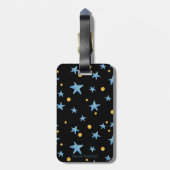 Meisje dat ritmische gymnastiek met ballbagage ver bagagelabel (Achterkant verticaal)