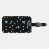 Meisje dat ritmische gymnastiek met ballbagage ver bagagelabel (Achterkant horizontaal)