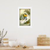 Meisje dat skiet poster (Keuken)