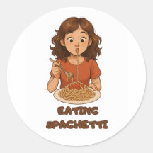 meisje dat spaghetti eet
