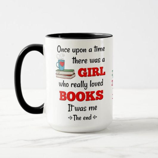Meisje dat van boeken hield mok (Links)