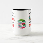 Meisje dat van boeken hield mok (Midden)