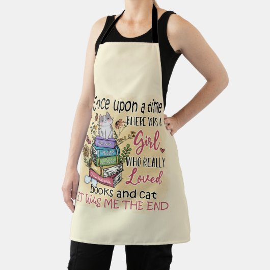 Meisje dat van boeken houdt schort (Insitu)