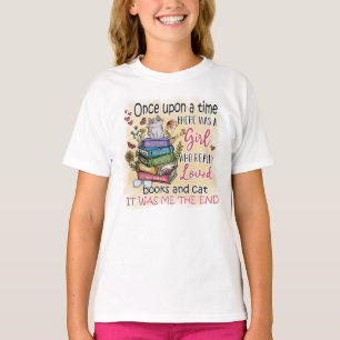Meisje dat van boeken houdt t-shirt