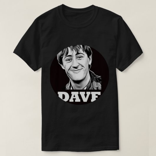 Meisje dat van Dave Limited de  Retro van de Uitga T-shirt (Design voorkant)