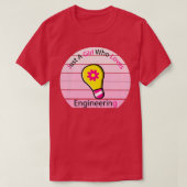 meisje dat van Engineering quotEnergy quot 1 houdt T-shirt (Design voorkant)