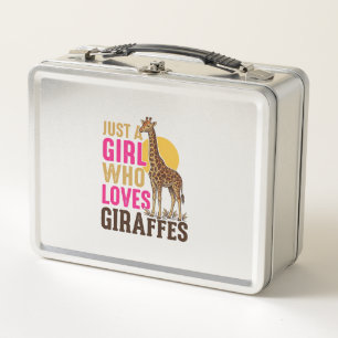 Meisje dat van Giraffen Houdt Vintage Giraffe T-sh