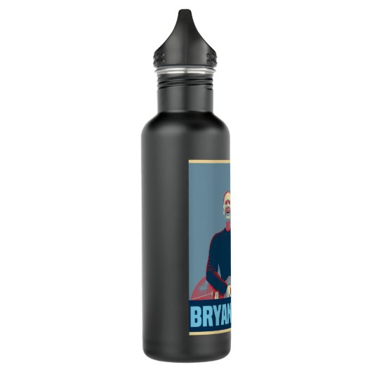 Meisje dat van Songwriter Singer Guitaris houdt Waterfles (Links)