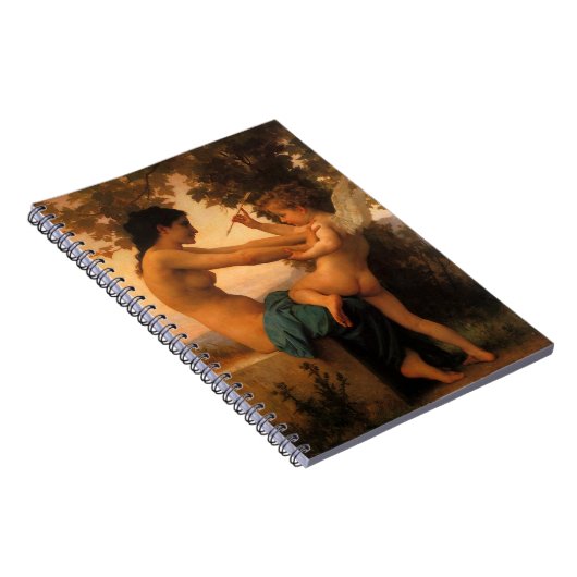 Meisje dat zichzelf verdedigt tegen Cupid door Bou Notitieboek (Rechterzijde)