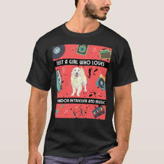Meisje die houdt van labrador retriever labrador r t-shirt
