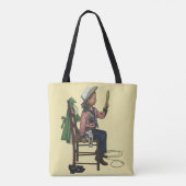 meisje die op Mirror lijkt. Ze is zo groot. Draagtas (Achterkant)