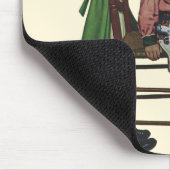 meisje die op Mirror lijkt. Ze is zo groot. Muismat (Hoek)