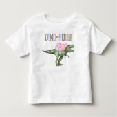 Meisje Dino-Vier Feest Shirt (Voorkant)