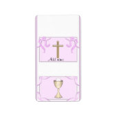 Meisje Eerste Communie Hershey Nugget Snoep Wrappe Etiket (Voorkant)