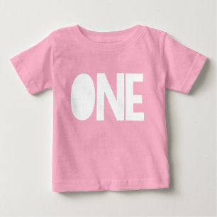 Meisje Eerste Verjaardag Shirt 1e Verjaardag ONE I