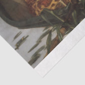 Meisje en haar hond in een boot ontkoppelen papier (Detail)