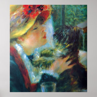 Meisje en hond Renoir Impressionisme Fine Art Poster