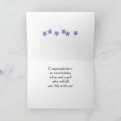 Meisje en Jongen van de Babys van gelukwensen de Kaart (Binnen)