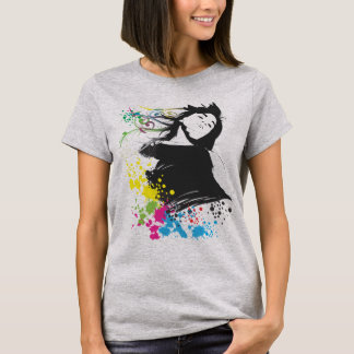 Meisje en kleuren. t-shirt