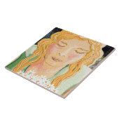 meisje en madeliefje tegeltje (Zijkant)