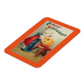  meisje en pompoen magneet (Linkerzijde)