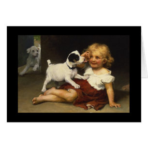 meisje en puppy