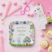 Meisje Fairy Verjaardag Feeën en bloemen Elke leef Papieren Bordje (Feest)