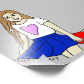 meisje foto afdruk (Hoek)