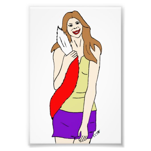 meisje foto afdruk (Voorkant)