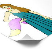 meisje foto afdruk (Hoek)