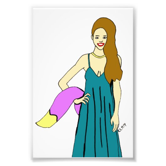 meisje foto afdruk (Voorkant)