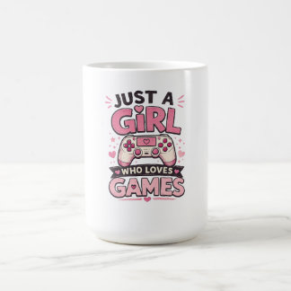 Meisje Gamer Citaat Roze Controller Kunst Koffiemok